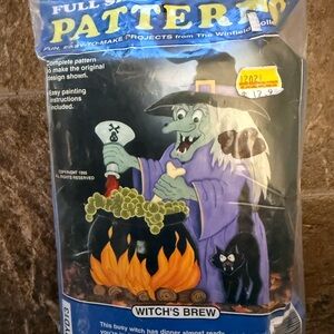 Witch’s Brew 46” Full-Size Wooden Halloween Pattern (vintage/gently used)